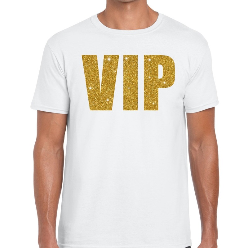 Wit VIP goud fun t-shirt voor heren Top Merken Winkel